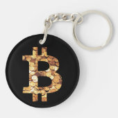 Bitcoin-Symbol Sleutelhanger (Achterkant)
