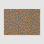 Bitcoin symboliseert Sinaasappel en grijs Tissuepapier (Voorkant)