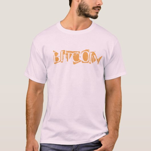 bitcoin, t-shirt noir (Devant)