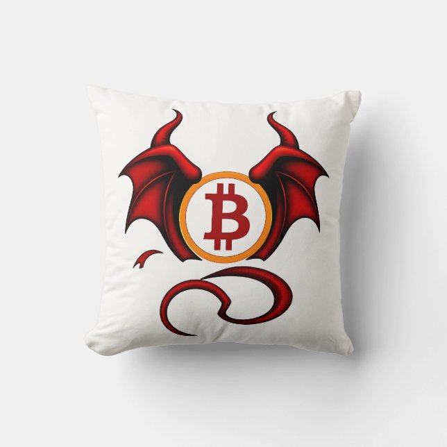 Bitcoin Teufel Kussen (Voorkant)