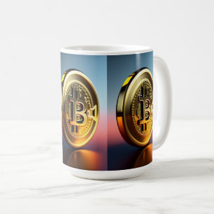 Bitcoin Theme Drink Mok