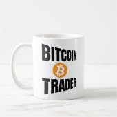 Bitcoin Trader Perspectieftekst Koffiemok (Links)