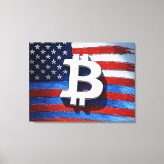 Bitcoin Verenigde Staten Canvas Afdruk