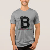 Bitcoin Volatility Candlestick Chart Crypto Tradin Tri-Blend Shirt (Voorkant)