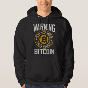 Bitcoin Waarschuwing Kan Spontaan Bitcoin BTC Huil Hoodie