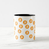 Bitcoin Wave BTC Crypto Token Café Mug (Centre)