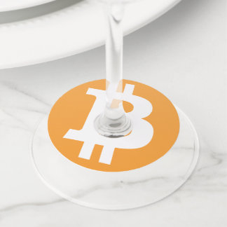 Bitcoin Wijnglaslabel