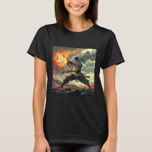 Bitcoin Zwarte Riem Judo Martial Arts Karate T-shirt