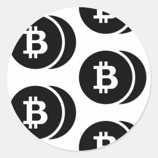 Bitcoin zwarte Stickers