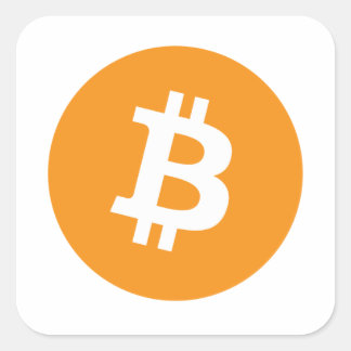 Bitcoins Vierkante Sticker