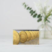 Bitcoins Visitekaartje (Staand voorkant)