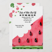 Bite de Watermelon Invitation (Devant / Derrière)