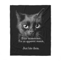 BITE EM.. DOE HET ALLEMAAL! FLEECE BLANKET