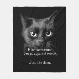 BITE EM.. DOE HET ALLEMAAL! FLEECE BLANKET DEKEN