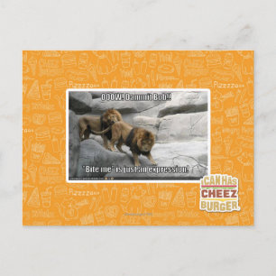 Bite, ik ben gewoon een uitdrukking. briefkaart