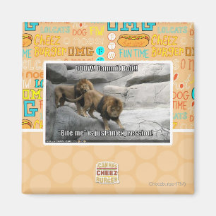 Bite, ik ben gewoon een uitdrukking. magneet