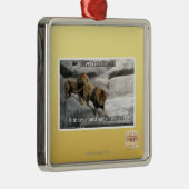 Bite, ik ben gewoon een uitdrukking. metalen ornament (Rechts)