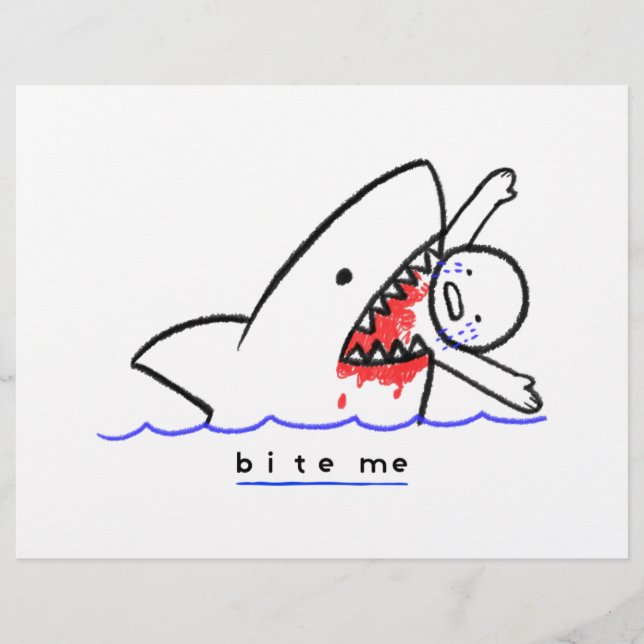 Bite me briefhoofd (Voorkant)