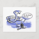 Bite me briefkaart (Voorkant)