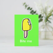 Bite me briefkaart (Staand voorkant)