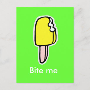 Bite me briefkaart
