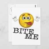 Bite me! briefkaart (Voorkant / Achterkant)