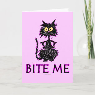 Bite me! Cat Cft-Design Kaart
