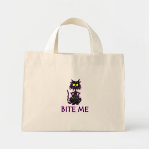 Bite me! Cat Cft-Design Mini Tote Bag