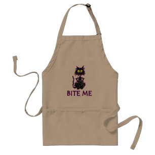 Bite me! Cat Cft-Design Standaard Schort
