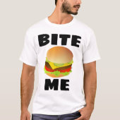BITE ME, CHEESEBURGER, T-shirts amusants (Devant)