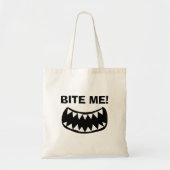 Bite Me ! drôle de Sac fourre-tout en toile (Devant)
