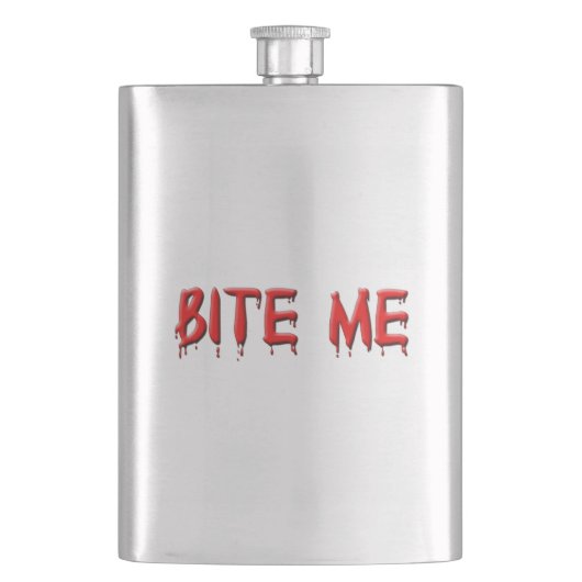 Bite me Flask Heupfles (Voorkant)