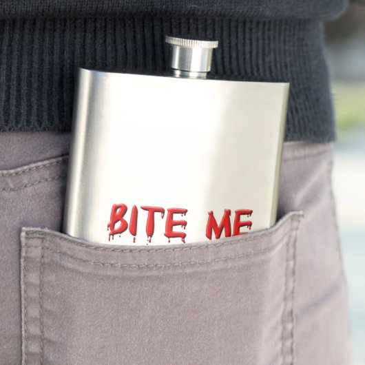 Bite me Flask Heupfles (Voorbeeld)