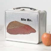 Bite me Funny Steak Beef Pun Joke (In situ)