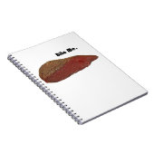 Bite me Funny Steak Beef Pun Joke Notitieboek (Rechterzijde)