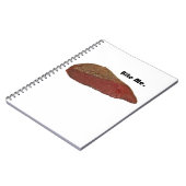 Bite me Funny Steak Beef Pun Joke Notitieboek (Linkerzijde)