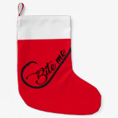 Bite Me Funny Vissen Hook Kleine Kerstsok (Voorkant)