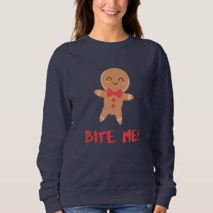 Bite me! Gingerbrood Man Trui