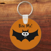 Bite Me Halloween Bat Sleutelhanger (Voorkant)