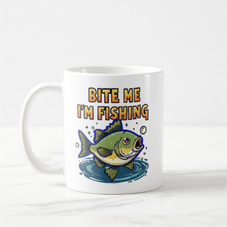 Bite Me, I'm Fishing Koffiemok