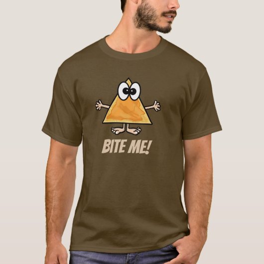 Bite Me Nacho Chip T-shirt (Voorkant)