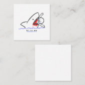 Bite me notitiekaartje (Voorkant / Achterkant)