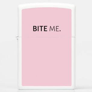 BITE ME passief agressief sarcasme gekke grap