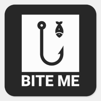 Bite Me Pêche Capteur Sticker