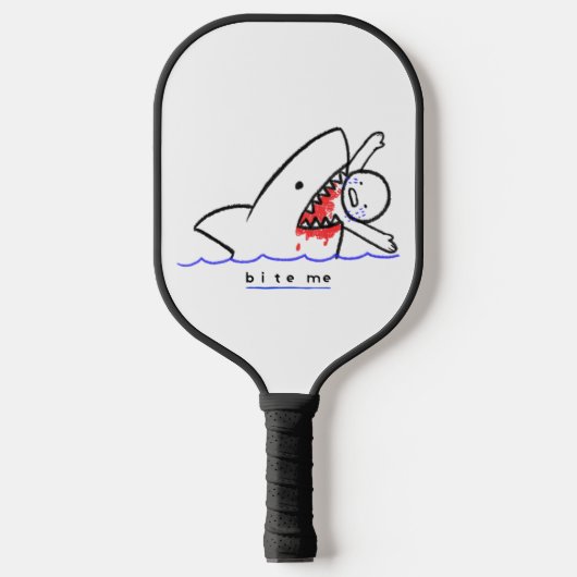 Bite me pickleball paddle (Voorkant)