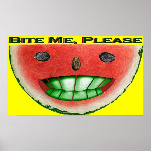 Bite me Poster (Voorkant)