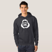 Bite me Quote - Shark Jaws Hoodie (Voorkant volledig)