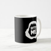 Bite me Quote - Shark Jaws Koffiemok (Voorkant rechts)
