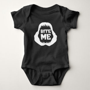 Bite me Quote - Shark Jaws Romper