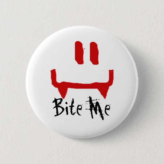 Bite me ronde button 5,7 cm (Voorkant)